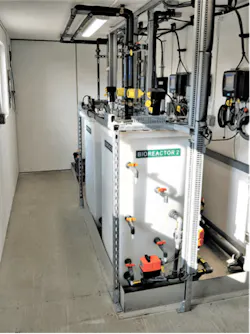 Fig. 1. Hayward Water Pollution Control Facility Pilot Reactor Fig. 1. Hayward Water Pollution Control Facility Pilot Reactor