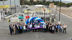 Ribbon cutting ceremony for the Horsethief Canyon Water Reclamation Facility in Temescal Valley, California (Photo credit: Carollo Engineers). Ribbon cutting ceremony for the Horsethief Canyon Water Reclamation Facility in Temescal Valley, California (Photo credit: Carollo Engineers).