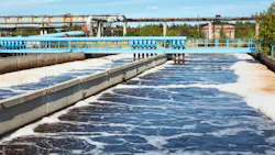 Water treatment tank with aeration process Water treatment tank with aeration process