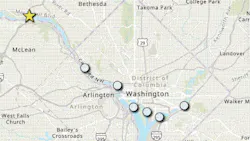 DC Department of Energy and Environment (DOEE) sampling locations DC Department of Energy and Environment (DOEE) sampling locations