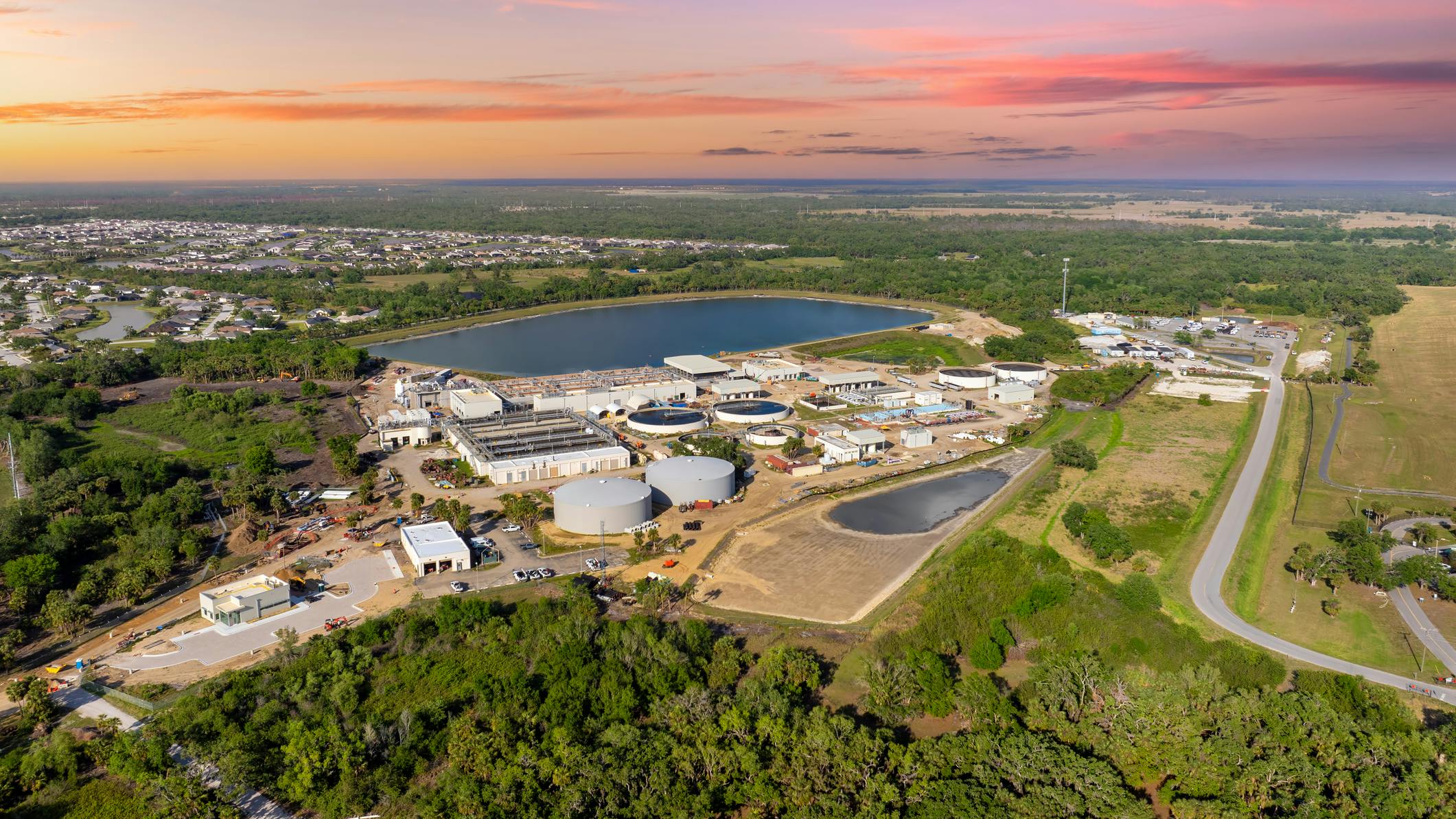 Large water treatment facility in Florida