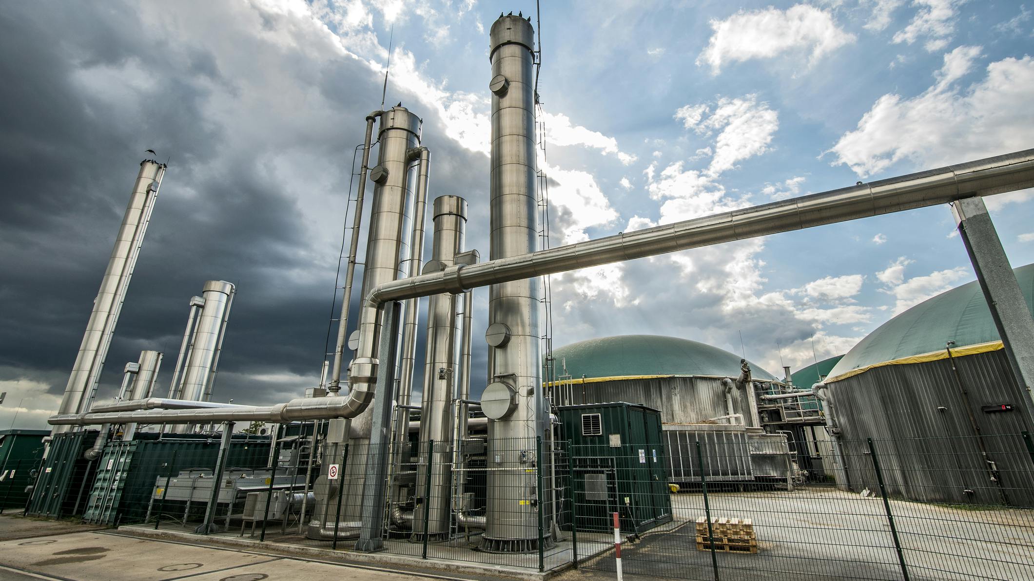 Part of a biogas plant